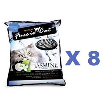 10公升 Fussie Cat 茉莉味貓砂x8包特價 (平均每包 $53), 中國製造