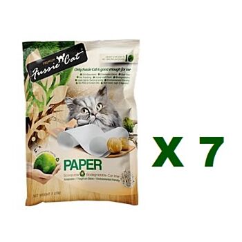 7公升 Fussie Cat 原味紙砂x7包特價 (平均每包 $62)  日本製造
