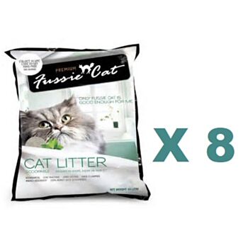 10公升 Fussie Cat cat sand 原味貓砂x8包特價 (平均每包 $53), 中國製造