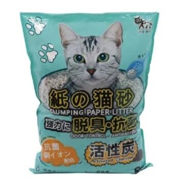 8公升 QQ Kit Clumping Paper Litter 活性炭貓紙砂, 日本製造