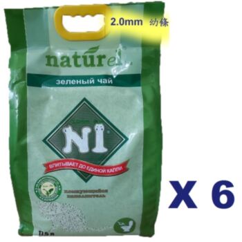 17.5公升 N1 天然綠茶味玉米豆腐貓砂( 2.0mm 幼條 )x6包特價(平均每包$75)