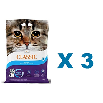 14公斤 Intersand Classic Unscented Cat Sand 無香味凝結貓砂x3包特價 (平均每包 $182), 加拿大製造