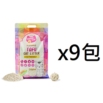18公升Magic Cat 原味豆腐貓砂,2mm x9包(平均為$67包)