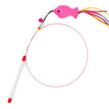 彎形鐵絲逗貓棒, 中國製造