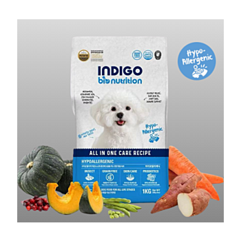 1公斤Indigo 無穀物昆蟲蛋白低敏去淚線配方狗糧    