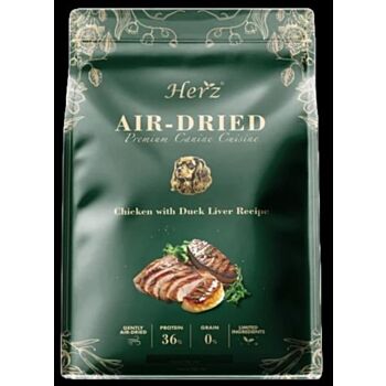 1磅Herz 低溫風乾雞肉鴨肝狗糧   