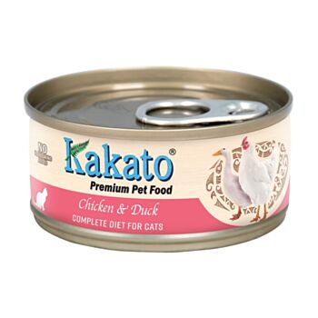 70克Kakato (貓主食) 雞肉及鴨肉主食貓罐頭, 泰國製造