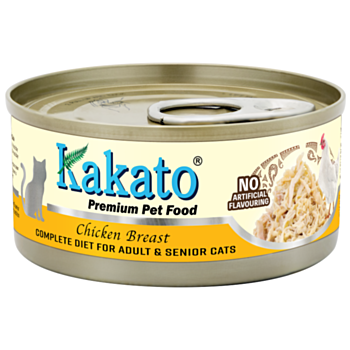 70克Kakato (貓主食) 單一蛋白雞胸肉成貓老貓罐頭