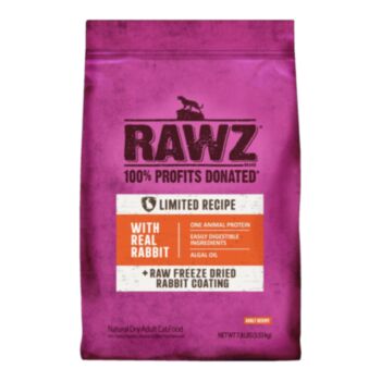 7.8磅RAWZ 單一蛋白無穀物兔肉全貓糧, 美國製造
