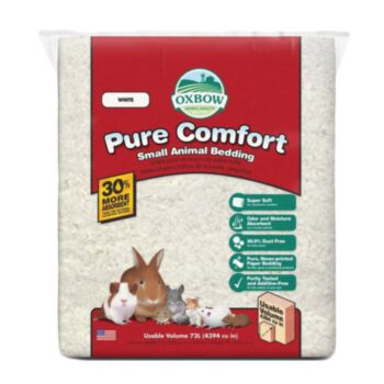 72公升 Oxbow Pure Comfort Small Animal Bedding 環保吸水紙棉 (白色), 美國製造