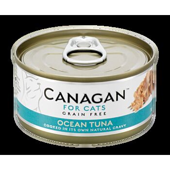 75克Canagan 無穀物吞拿魚主食貓罐頭, 泰國製造
