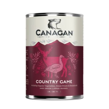 400克 Canagan Country Game 無穀物鹿肉+鴨肉+鵝肉主食狗罐頭 (田園野味),  歐盟製造  