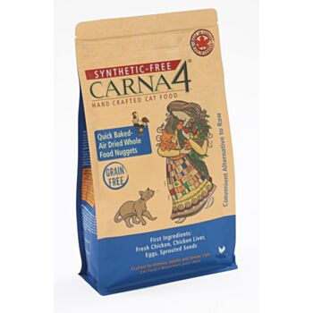 2磅 CARNA4 Grain Free Synthetic-Free 無穀物雞肉烘焙風乾全貓糧, 加拿大製造 - 需要訂貨