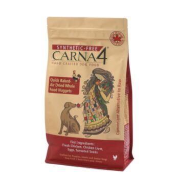 6磅 CARNA4 Quick Baked- Air Dried Whole Food Nugguts Chicken 天然雞肉烘焙風乾全犬糧 , 加拿大製造