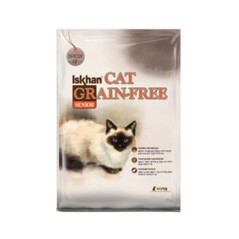 2.5公斤 Iskhan Grain Free Chicken & Salmon Senior 無穀物雞肉三文魚老貓糧, 韓國製造