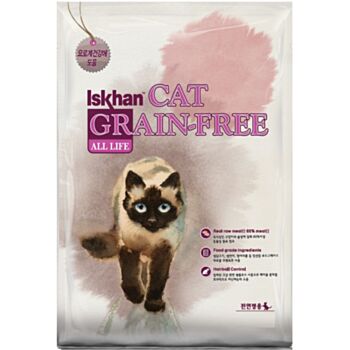 2.5公斤 Iskhan Grain Free Chicken & Salmon All Life Stage 無穀物雞肉三文魚全貓糧, 韓國製造 - 需要訂貨