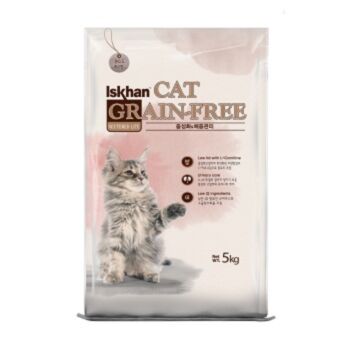 5公斤 Iskhan Grain Free Chicken Sterilised 益健無穀物雞肉絕育全貓糧, 韓國製造