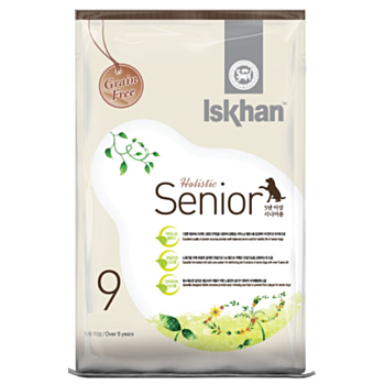 1.2公斤 Iskhan Grain Free Chicken Senior 無穀物雞肉老犬糧 5+(內有獨立包裝 300克x4包) (#9) 韓國製造 