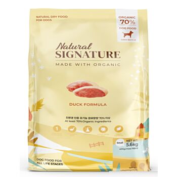 5.6公斤Natural Signature 單一蛋白鴨肉天然有機全犬糧 (內有獨立包裝 400克x14包) 韓國製造