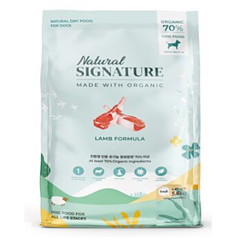 5.6公斤 Natural Signature 單一蛋白羊肉天然有機全犬糧 (內有獨立包裝 400克x14包) 韓國製造
