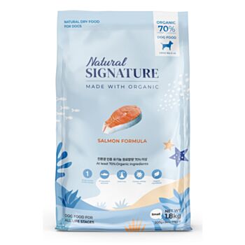 1.8公斤 Natural Signature 單一蛋白三文魚天然有機全犬糧 (內有獨立包裝 200克x9包) 韓國製造 (到期日: 5-2026)