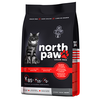 5.8公斤 North Paw Grain Free Alantic Seafood With Lobster 無穀物海魚+龍蝦成貓糧, 加拿大製造