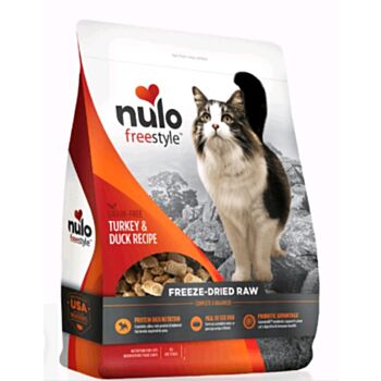 16安士 Nulo Freeze Dried Turkey & Duck Recipe 無穀物凍乾火雞鴨肉貓糧, 美國製造