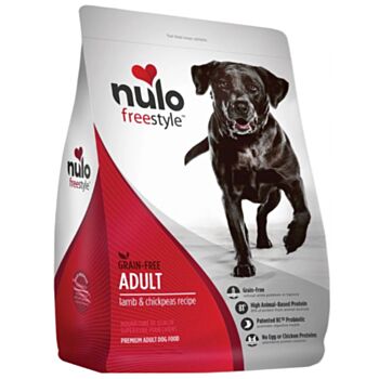 24磅 Nulo Free Style Grain Free Lamb & Chickenpeas Recipe 無穀物羊肉鷹咀豆成犬糧, 美國製造