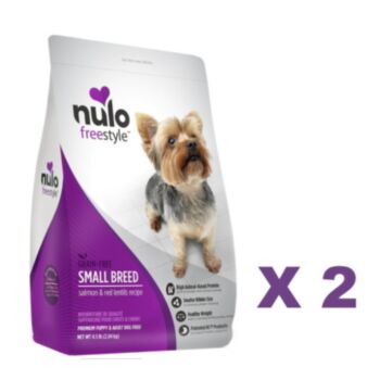 4.5磅 Nulo Free Style Grain Free Salmon 無穀物三文魚紅扁豆小型幼犬及成犬糧x2包特價(平均每包 $260) 美國製造 (到期日: 10-2026)