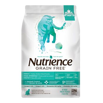 5.5磅 Nutrience Grain Free Turkey, Chicken, Duck 無穀物火雞+雞肉+鴨肉室內全貓糧, 加拿大製造  