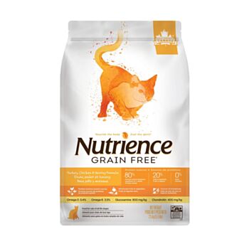 5.5磅 Nutrience Grain Free Turkey, Chicken, Herring 無穀物火雞+雞肉+鲱魚全貓糧, 加拿大製造