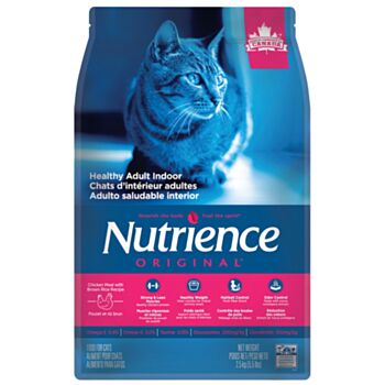 5.5磅 Nutrience Original Adult Indoor Chicken & Brown Rice 天然雞肉糙米室內成貓糧, 加拿大製造