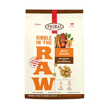 1.5磅 Primal Kibble In The Raw Beef Recipt 凍乾牛肉成犬肉粒糧, 美國製造  