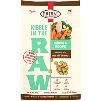 9磅 Primal Kibble In The Raw Chicken Recipt 凍乾雞肉成犬肉粒糧, 美國製造  