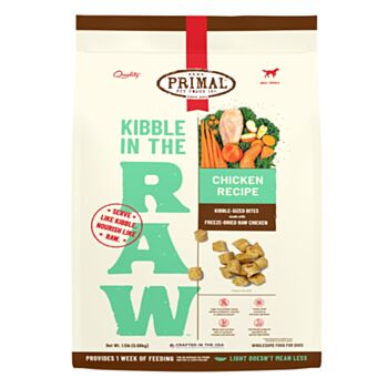 1.5磅 Primal Kibble In The Raw Chicken Recipt 凍乾雞肉成犬肉粒糧, 美國製造