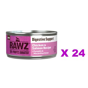 155克 RAWZ Grain Free 無穀物雞肉三文魚肉醬貓罐頭x24罐特價 (平均每罐 $30) < 消化系統保健 >, 美國製造