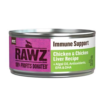 155克 RAWZ Grain Free 無穀物雞肉雞肝肉醬貓罐頭 < 增強免疫系統 >, 美國製造