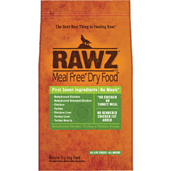 3.5磅 RAWZ  Meal Free Chicken & Turkey 無穀物低溫烘焙脫水雞肉, 火雞肉及雞肉狗糧, 美國製造  
