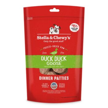 25安士 Stella&Chewys 無穀物鴨肉鵝肉凍乾生肉狗糧, 美國製造 