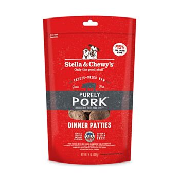 14安士 Stella&Chewys 無穀物單一蛋白豬肉凍乾生肉狗糧, 美國製造   - 需要訂貨