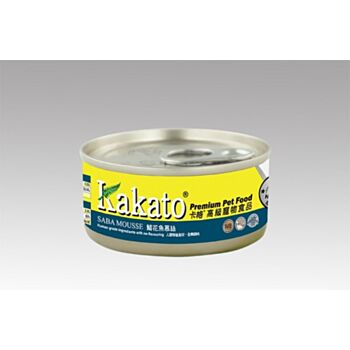 70克 Kakato 鯖花魚慕絲貓狗罐頭, 泰國製造