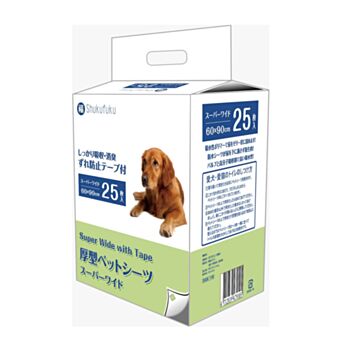 25片 Shukufuku 福字 3呎全白色尿墊(60x90cm)(四角有黏貼)  中國製造