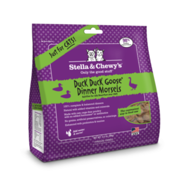 3.5安士 Stella&Chewys 無穀物鴨肉及鵝肉凍乾生肉貓糧, 美國製造   - 需要訂貨