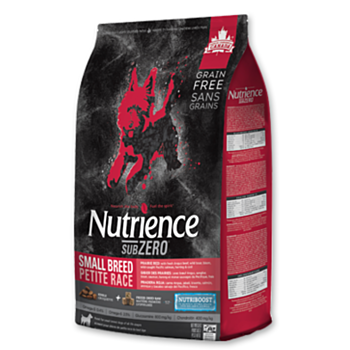 10磅 Nutience Sub-Zero Grain Free 無穀物紅肉海魚+凍乾鮮牛肝全犬糧, 細粒 (SB), 加拿大製造   << 已轉 10磅新包裝 >>