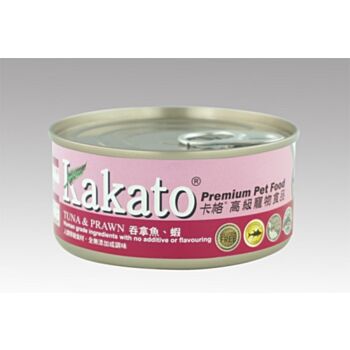 70克 Kakato 吞拿魚加蝦貓狗罐頭