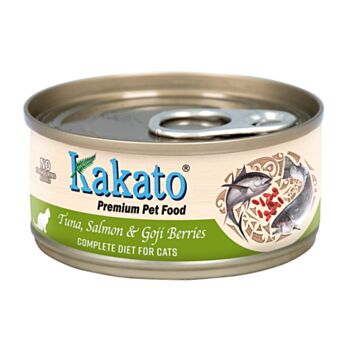 70克Kakato (貓主食) 吞拿魚、三文魚及杞子主食貓罐頭, 泰國製造