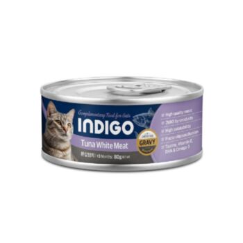 80克Indigo 益生元吞拿魚去毛球貓罐頭