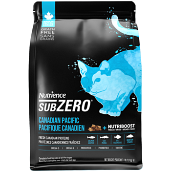 4磅 Nutrience Sub-Zero Grain Free 無穀物三文魚+鱈魚(七種魚)+凍乾鮮魚肉全貓糧, 加拿大製造   - 需要訂貨