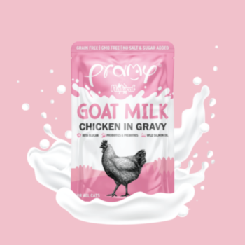 60克Pramy 肉汁山羊奶+雞肉,貓用  