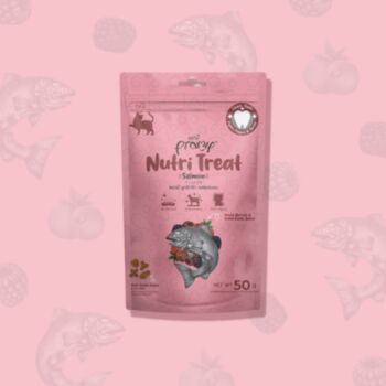 50克Pramy 雜莓三文魚潔齒貓小食